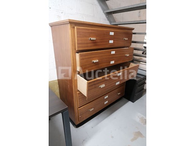 Houten ladekast met 5 lades - afbeelding 2 van  4
