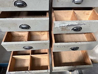 Houten laden opbergkast atelier - desk - afbeelding 1 van  1