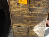 Houten ladenkast - afbeelding 1 van  3