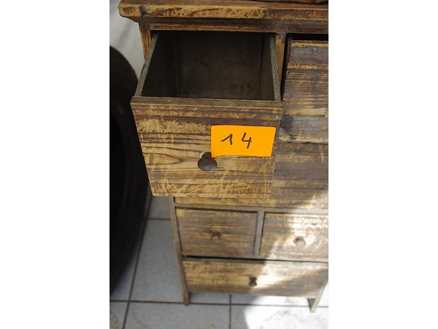 Houten ladenkast - afbeelding 2 van  3