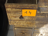 Houten ladenkast - afbeelding 2 van  3