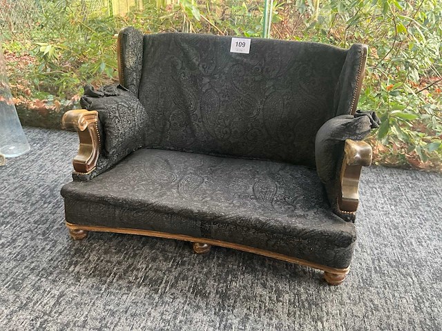 Houten lage 2-zits zetel - afbeelding 2 van  4