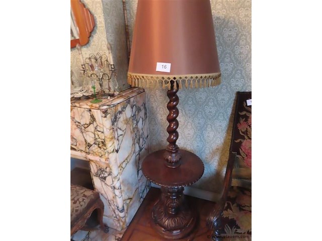 Houten lamp - afbeelding 1 van  3