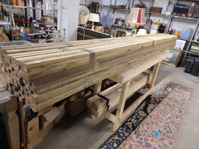 Houten latten 9 pakken (3m60) - afbeelding 1 van  2