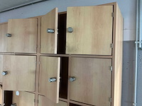 Houten locker-/opbergkast - afbeelding 4 van  5