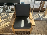 Houten loungestoel - afbeelding 2 van  3