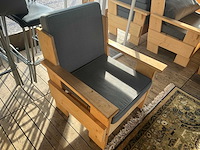 Houten loungestoel - afbeelding 3 van  3