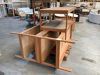 Houten magazijn tafels (3x) - afbeelding 2 van  2