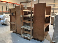 Houten magazijnkar (6x) - afbeelding 2 van  2