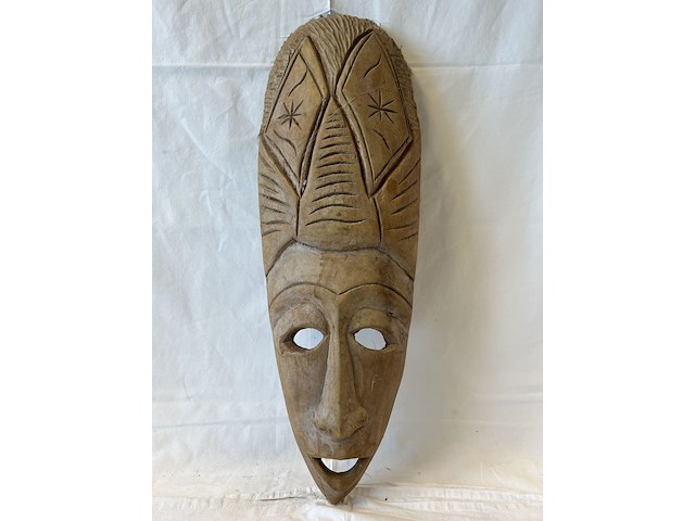 Houten masker - afbeelding 1 van  3