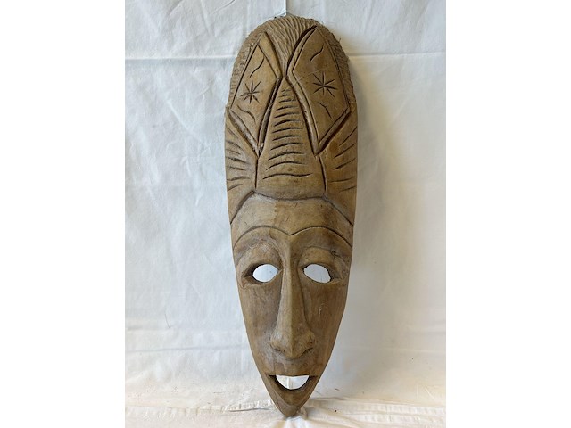 Houten masker - afbeelding 3 van  3