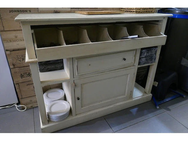 Houten mise en place toonbank - afbeelding 3 van  3