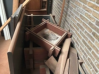 Houten mobiele bloembak (8x) - afbeelding 3 van  4