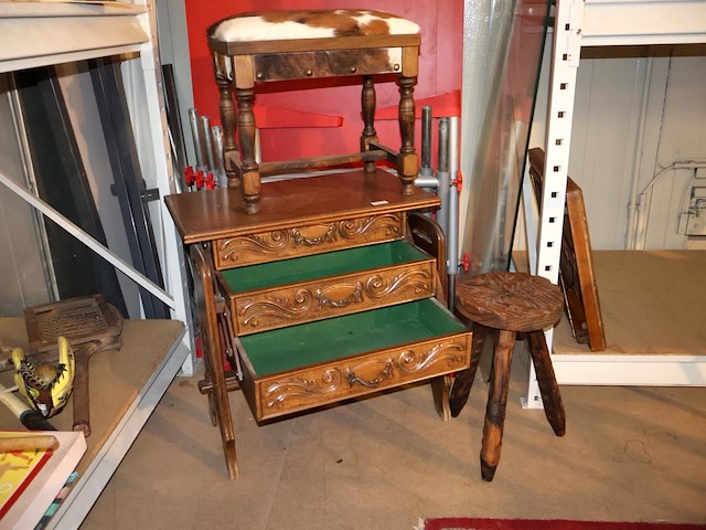 Houten naaikast - afbeelding 1 van  5