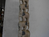 Houten olie lamp beeldje - afbeelding 1 van  4