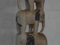 Houten olie lamp beeldje - afbeelding 2 van  4