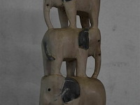 Houten olie lamp beeldje - afbeelding 3 van  4