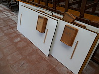 Houten onderstellen voor tafels met blad - afbeelding 2 van  3
