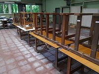 Houten onderstellen voor tafels met blad - afbeelding 3 van  3