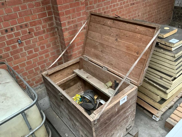 Houten opbergbak - afbeelding 1 van  4