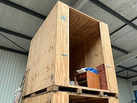 Houten opslagbox (2x) - afbeelding 1 van  4