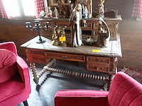 Houten oude bureau - afbeelding 1 van  5