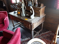Houten oude bureau - afbeelding 2 van  5