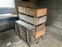 Houten palletbakjes (5x) - afbeelding 1 van  7
