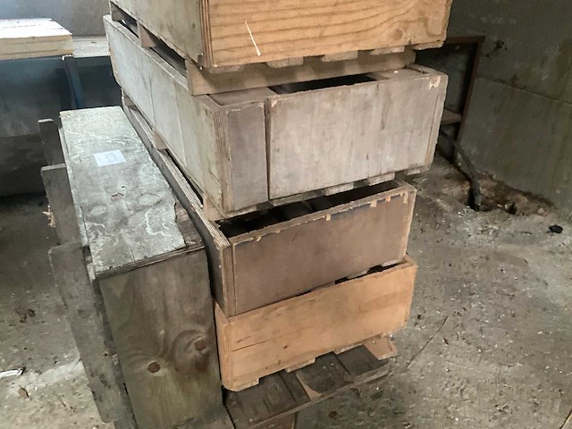 Houten palletbakjes (5x) - afbeelding 4 van  7