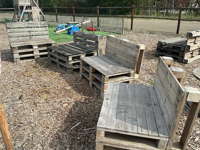 Houten palletbanken (11x) - afbeelding 5 van  8