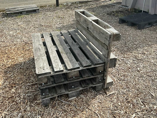 Houten palletbanken (11x) - afbeelding 6 van  8