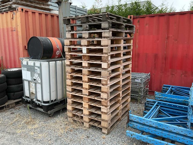 Houten pallets (16x) - afbeelding 1 van  2