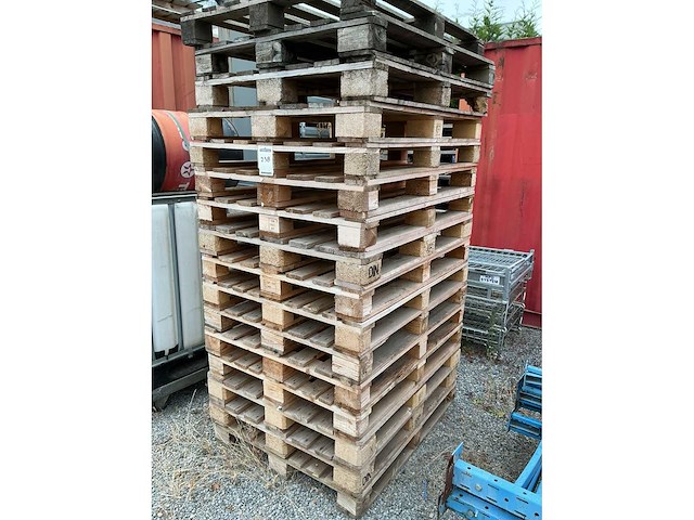 Houten pallets (16x) - afbeelding 2 van  2