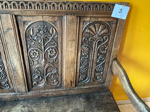 Houten paneelbank - afbeelding 4 van  5