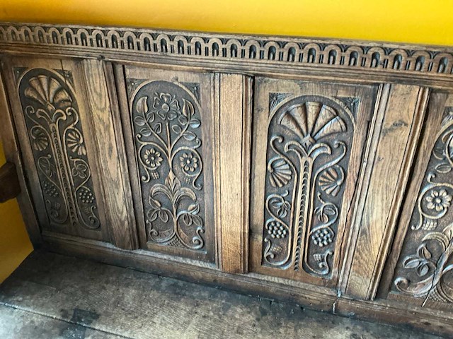 Houten paneelbank - afbeelding 5 van  5