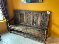 Houten paneelbank - afbeelding 1 van  5
