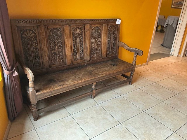 Houten paneelbank - afbeelding 3 van  5