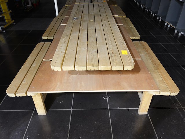 Houten picknickbank - afbeelding 1 van  2
