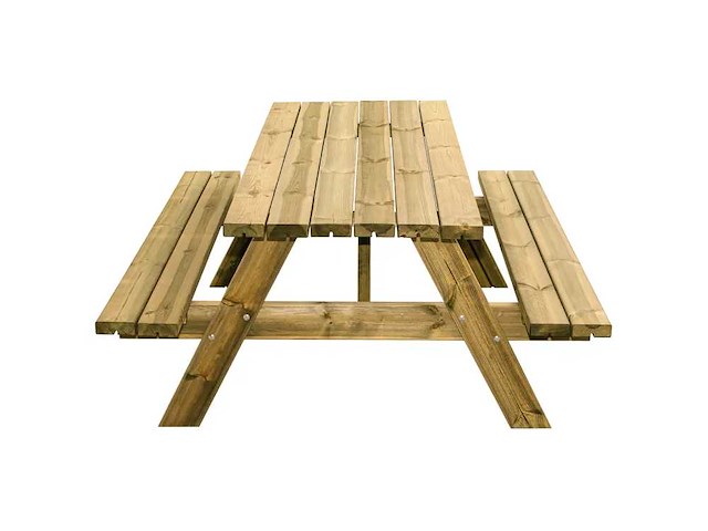 Houten picknickbostafel 6 personen - afbeelding 6 van  7