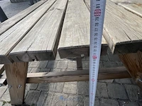 Houten picknicktafel met parasolvoet coca-cola - afbeelding 7 van  9