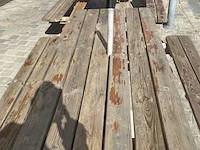 Houten picknicktafel met parasolvoet coca-cola - afbeelding 3 van  8