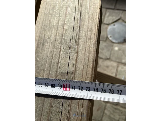 Houten picknicktafel met parasolvoet coca-cola - afbeelding 8 van  8