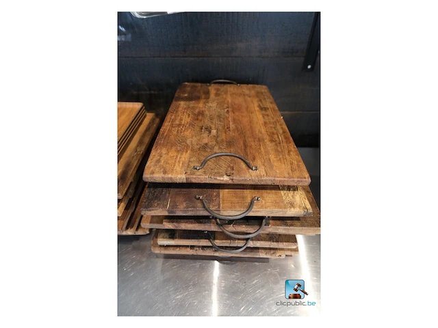 Houten planken en serveerschalen - afbeelding 2 van  6