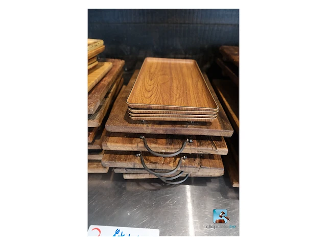 Houten planken en serveerschalen - afbeelding 3 van  6