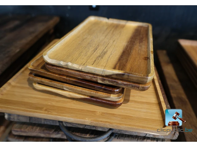 Houten planken en serveerschalen - afbeelding 4 van  6
