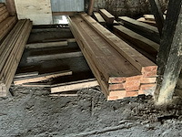 Houten planken/balken circa (28x) - afbeelding 3 van  3