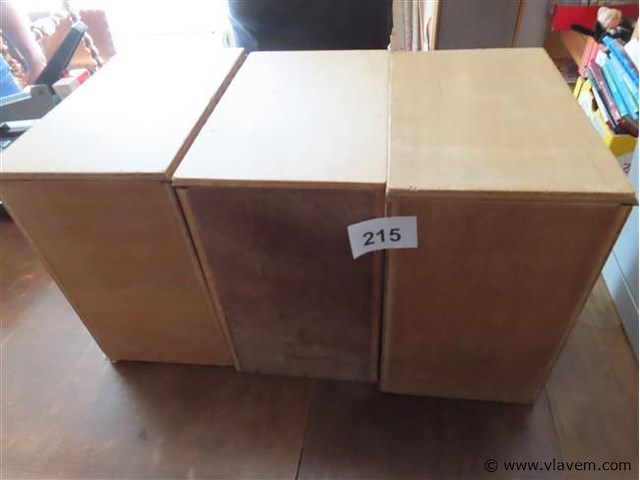 Houten platenbakken 3 stuks - afbeelding 1 van  3