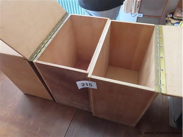 Houten platenbakken 3 stuks - afbeelding 2 van  3