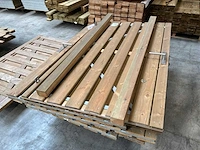 Houten poort met slot (10x)