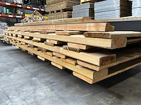 Houten poort met slot (2x) - afbeelding 6 van  6